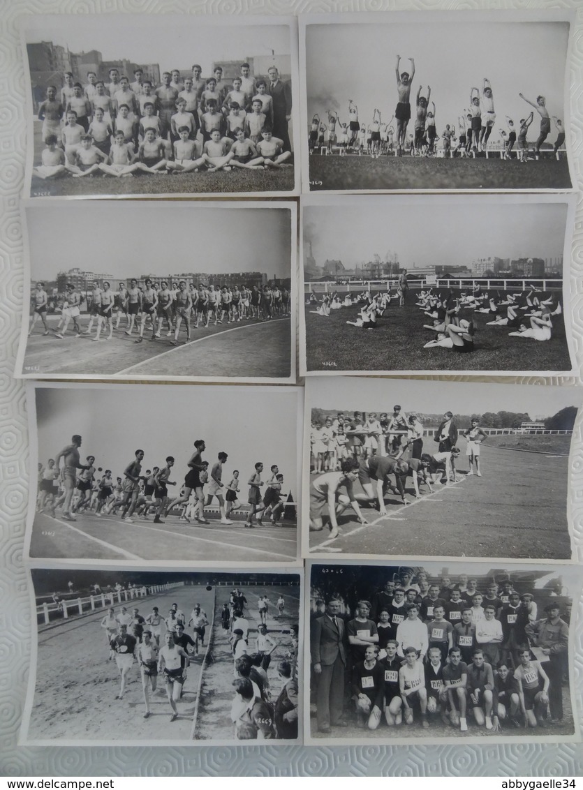 24. Athlétisme 1941-42 Elèves Du Lycée Saint-Sulpice Paris 6e Participent à Des Meeting Sport Guerre Photos Vintage - Altri & Non Classificati