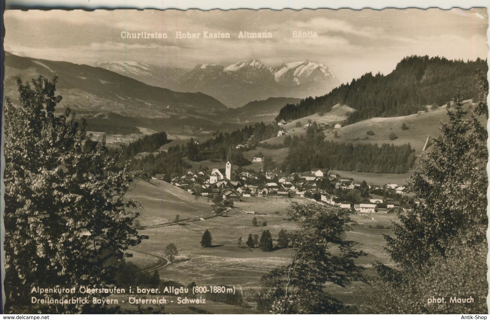 Oberstaufen V. 1957  Dreilandblick Bayern-Österreich-Schweiz  (1593) - Oberstaufen