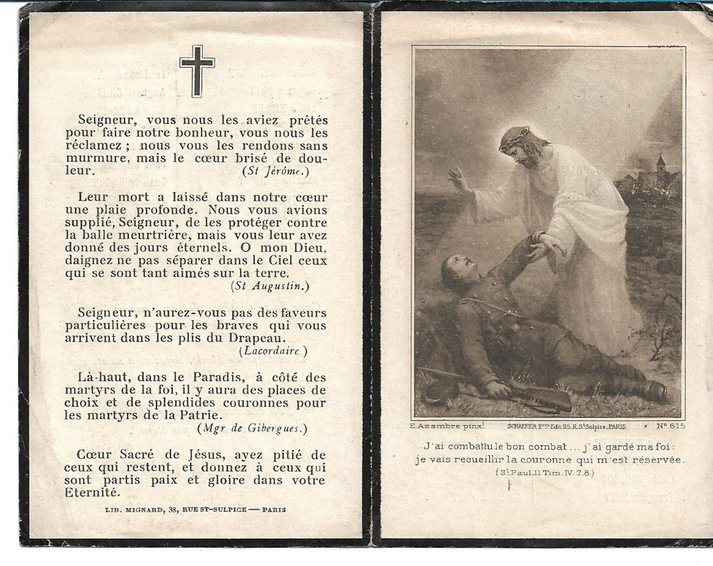 Commune De Deschaux Image Religieuse Mortuaire Mémoire Aux Soldats Mort Pendant La Guerre 14.18. - Imágenes Religiosas