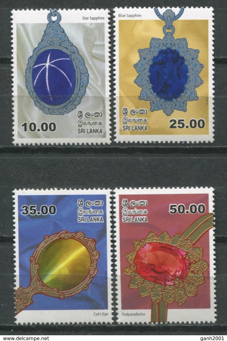 Sri Lanka 2015 / Gemstones MNH Gemas / Cu9830  29 - Minerales