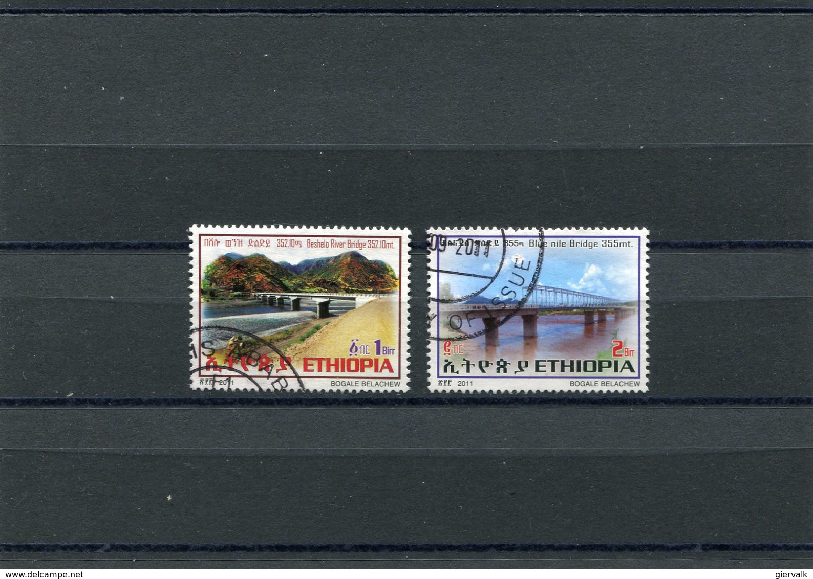 ETHIOPIA 2011 BRIDGES.M1894/95 Short Serie CTO. - Ethiopië