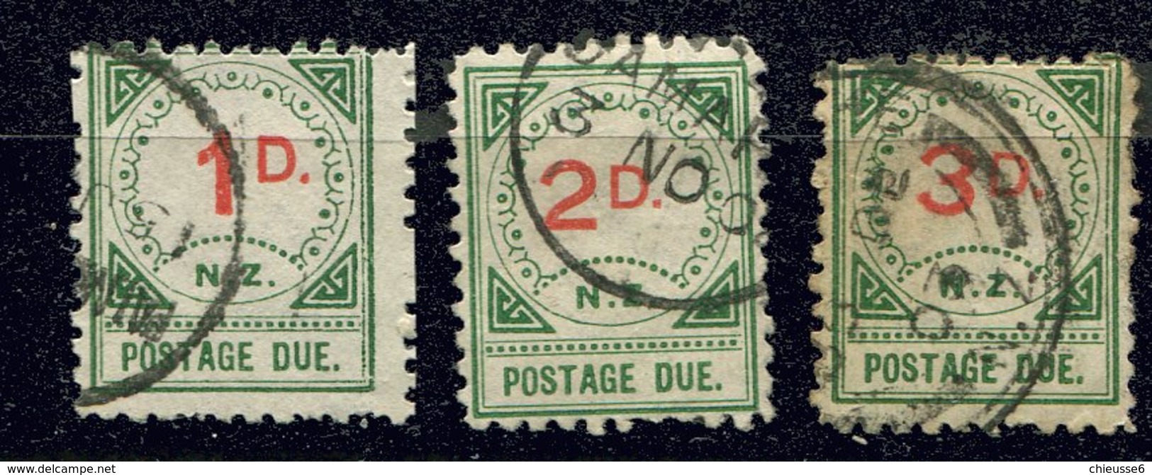 Nelle Zélande Taxe Ob  N°  1a - 2a - 3a - Timbres-taxe