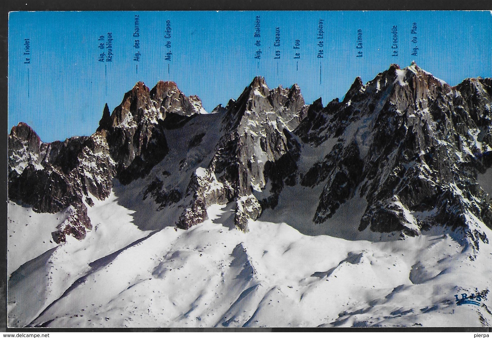 LES AIGUILLES DE CHAMONIX - FORMATO PICCOLO - VIAGGIATA 1967 - ANNULLO A TARGHETTA " CHAMONIX MONT BLANC SKI-ALPINISME - Alpinisme