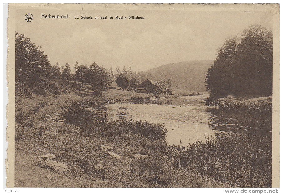 Belgique - Herbeumont - Rivière La Semois En Aval Du Moulin Willaime - Herbeumont