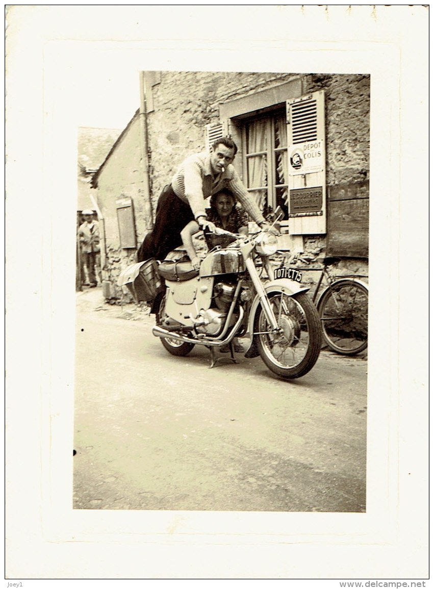 Photo Moto Ancienne   Format 10/8 - Cars