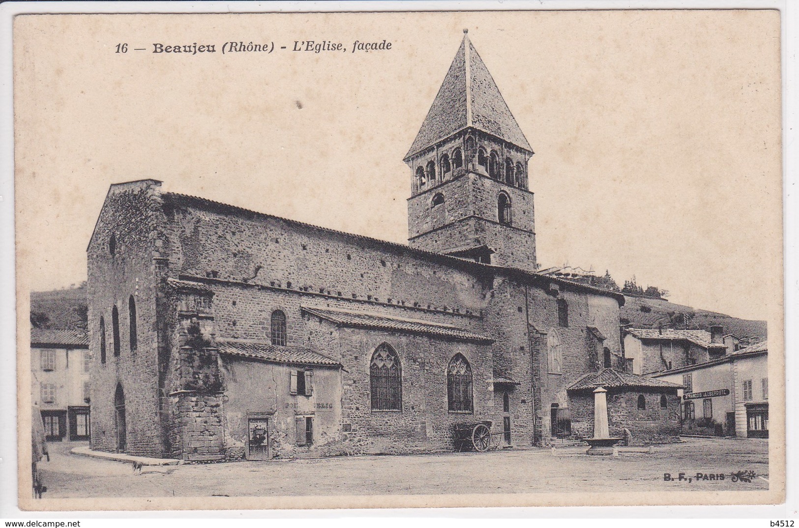 69 BEAUJEU L'église , Façade - Beaujeu