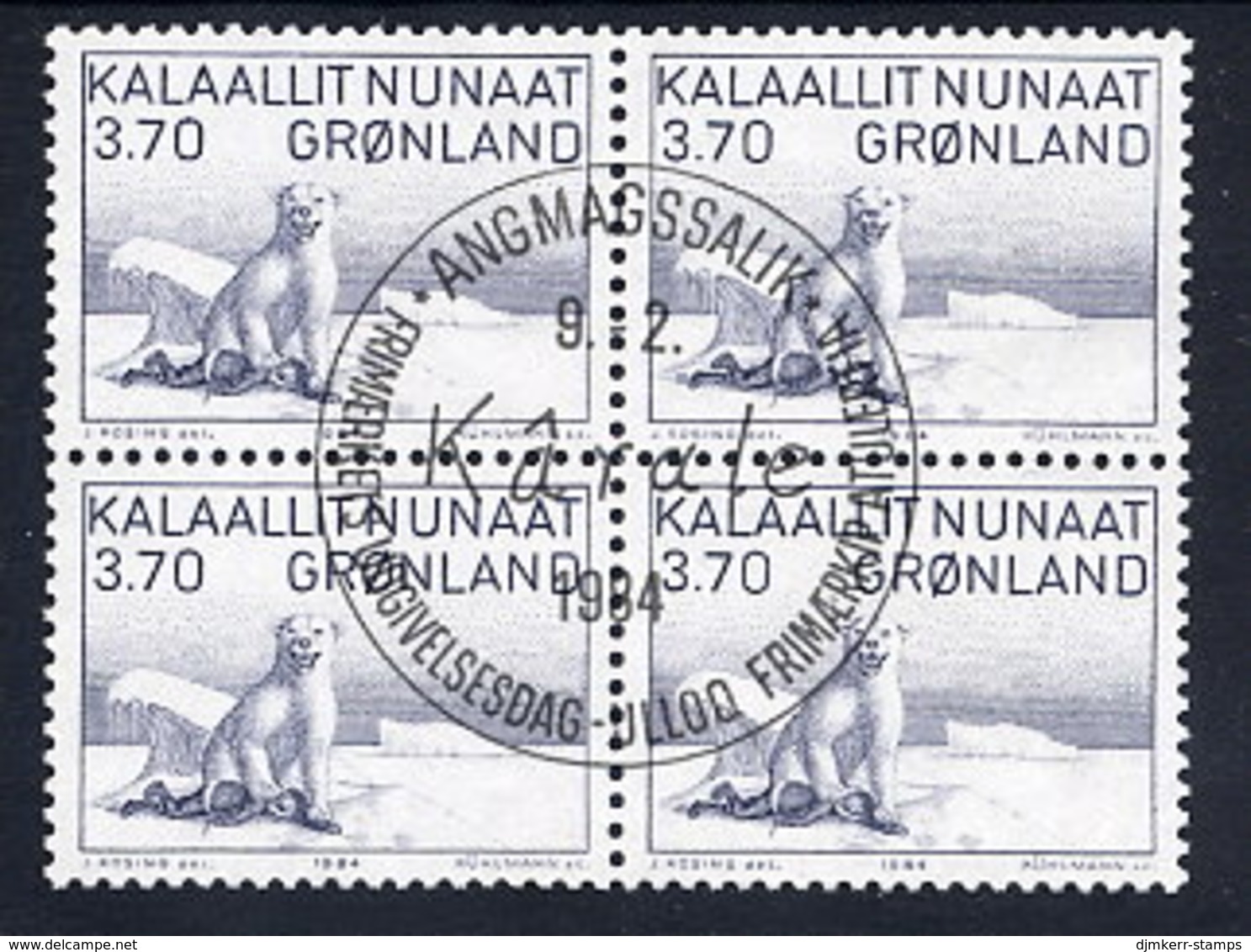 GREENLAND 1984 Art IV In Used  Block Of 4.  Michel 147 - Used Stamps