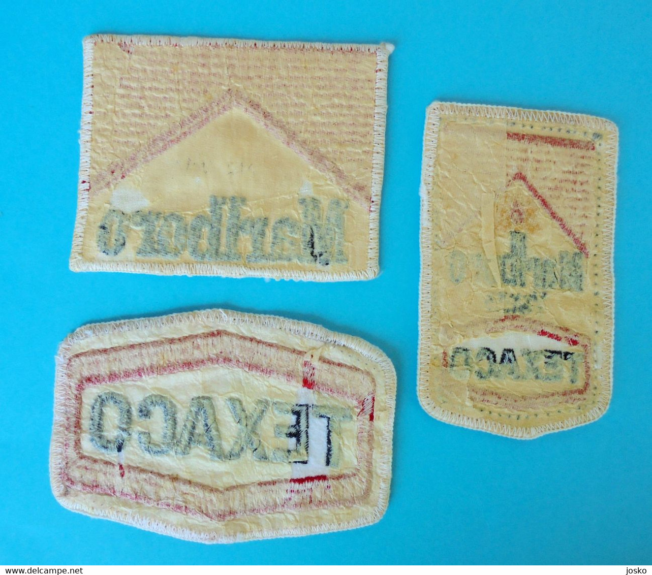 FORMULA 1 ... MARLBORO TEAM & TEXACO ... 3.high Quality Old Patches From Overalls * F1 Racing Cars Automobile - Car Racing - F1