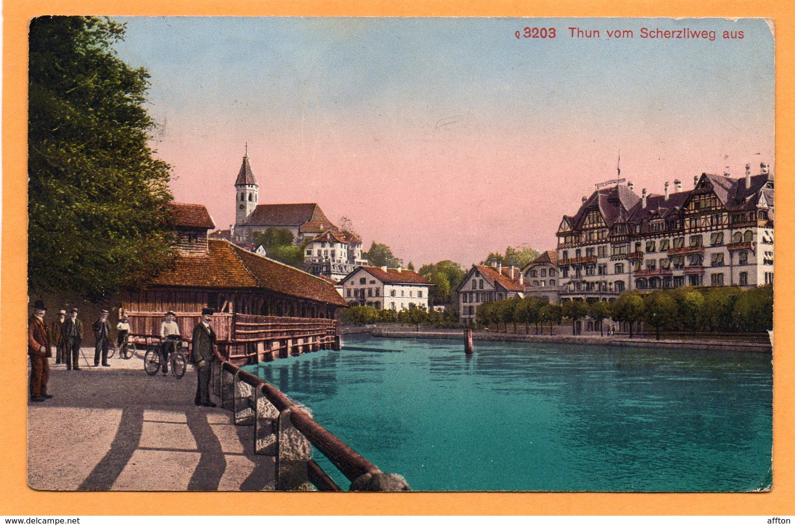 Thun Switzerland 1924 Postcard - Other & Unclassified