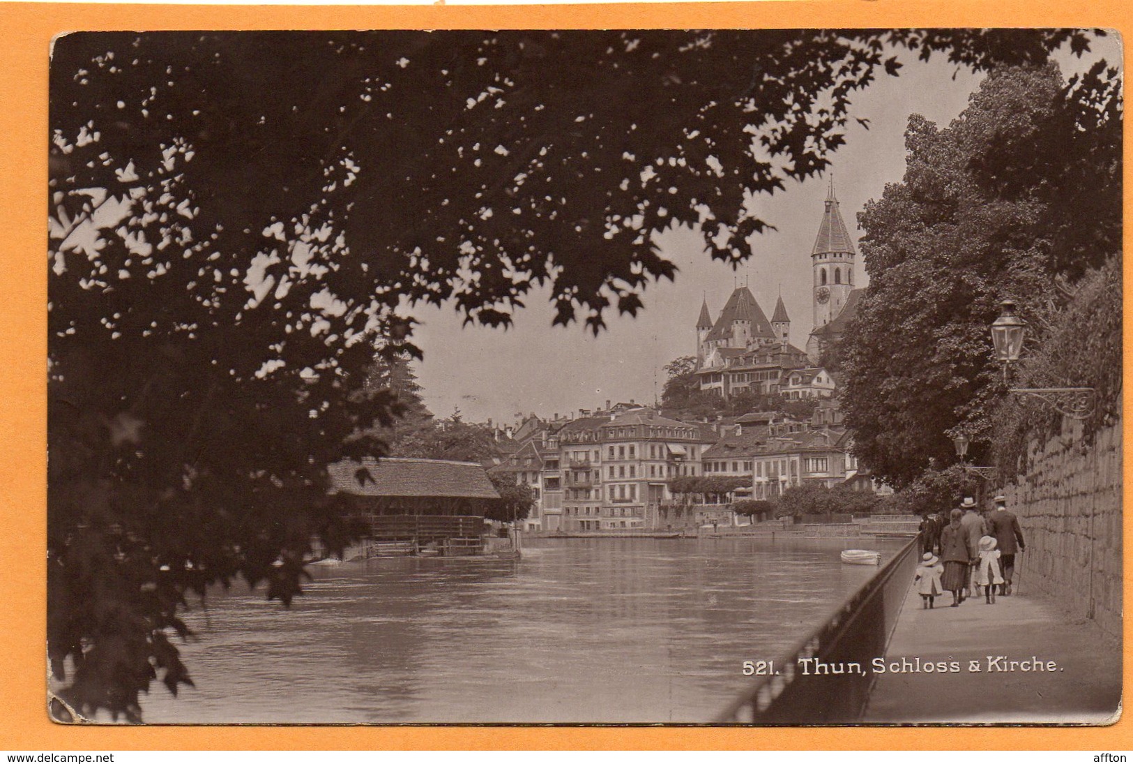 Thun Switzerland 1917 Postcard - Other & Unclassified