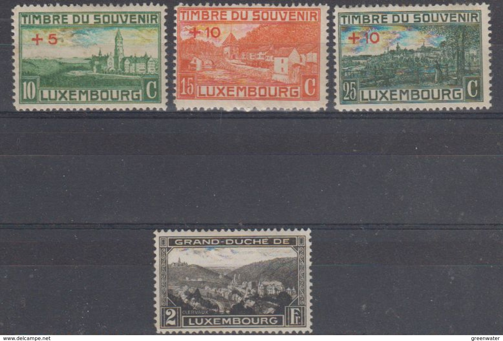 Luxemburg 1921 + 1928 4v ** (= Mint, Hinged) (40861) - Ongebruikt