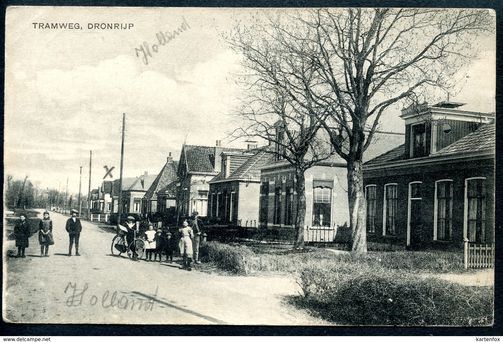 Dronrijp, Dronryp, 5.3.1912, Tramweg, Waadhoeke, Kinder - Sonstige & Ohne Zuordnung