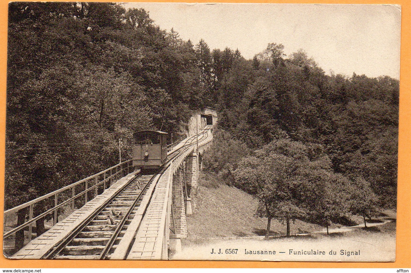 Lausanne Switzerland 1913 Postcard - Lausanne