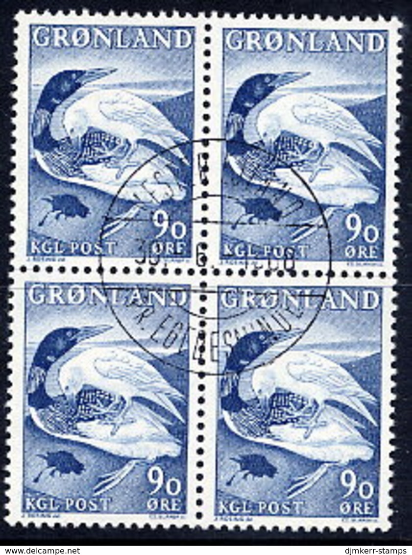 GREENLAND 1967 Greenland Sagas IV In Used Block Of 4.  Michel 68 - Used Stamps