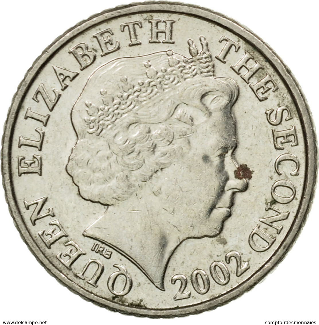 Monnaie, Jersey, Elizabeth II, 5 Pence, 2002, TTB, Copper-nickel, KM:105 - Jersey