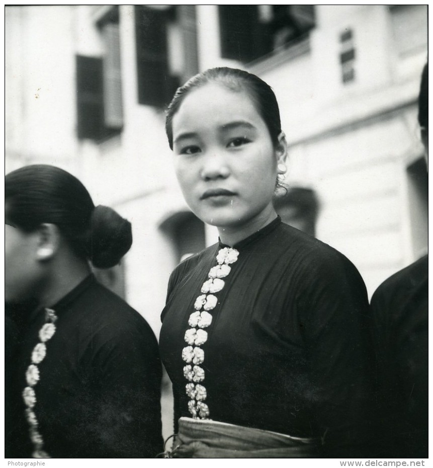 Vietnam Saigon Femme Tai Dam Thaï Noirs Old Modern-Photo 1935 - Anonymous Persons