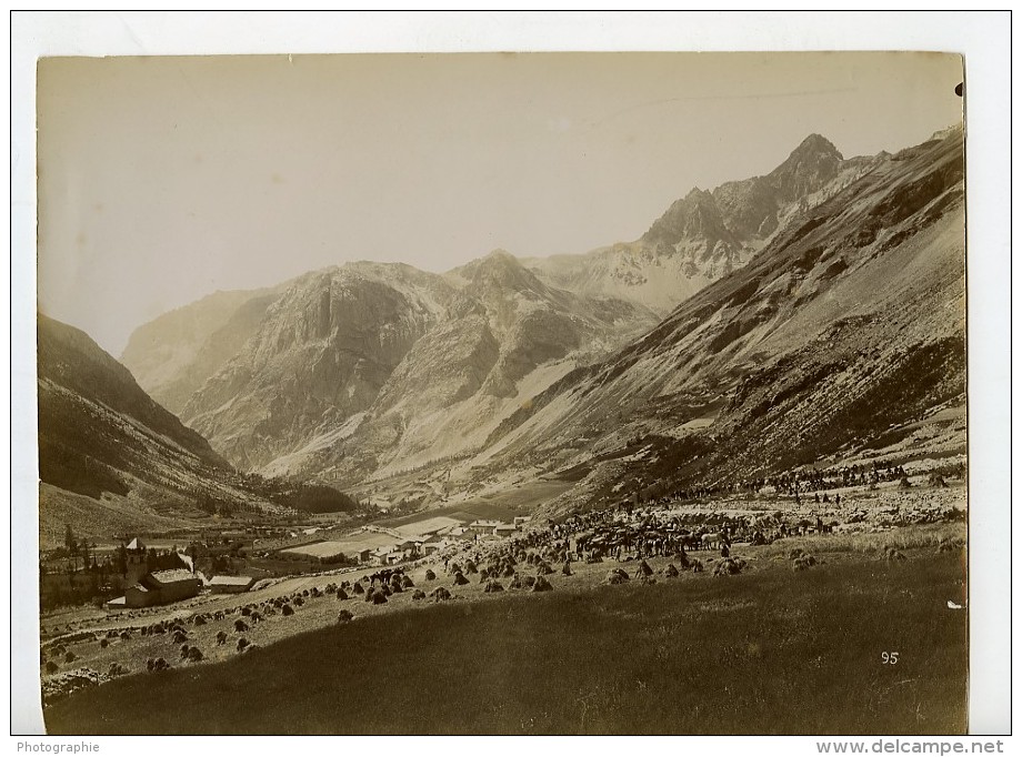 France Alpes Saint-Paul-sur-Ubaye Maurin Chasseurs Alpins Ancienne Photo 1901 - Guerre, Militaire