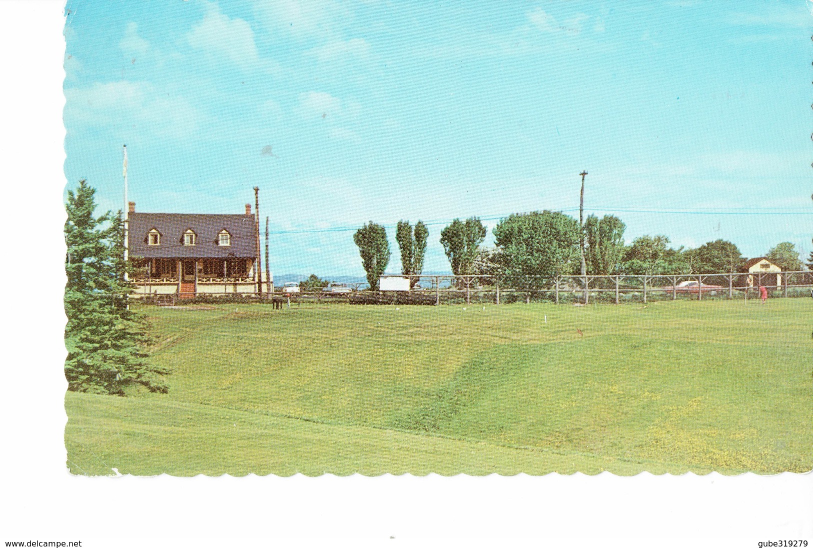 CANADA 1970 -VINTAGE POSTCARD-QUE . -RIVIERER DU LOUP ET ST PATRICE - LE CLUB DE GOLF MAILED 26/2/1970 POST 7292 - Other & Unclassified