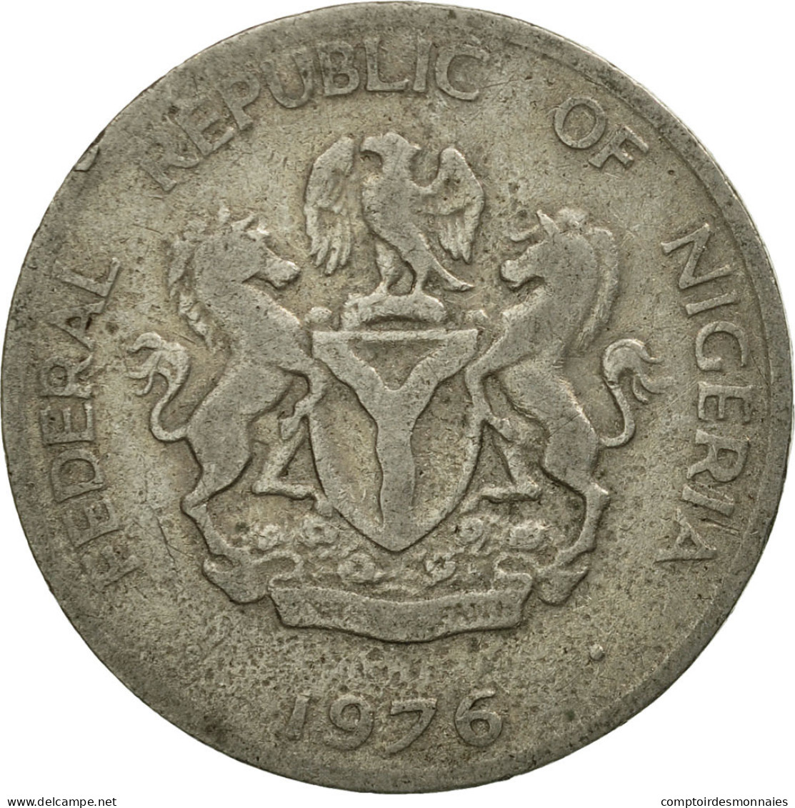 Monnaie, Nigéria, Elizabeth II, 10 Kobo, 1976, TB, Copper-nickel, KM:10.1 - Nigeria