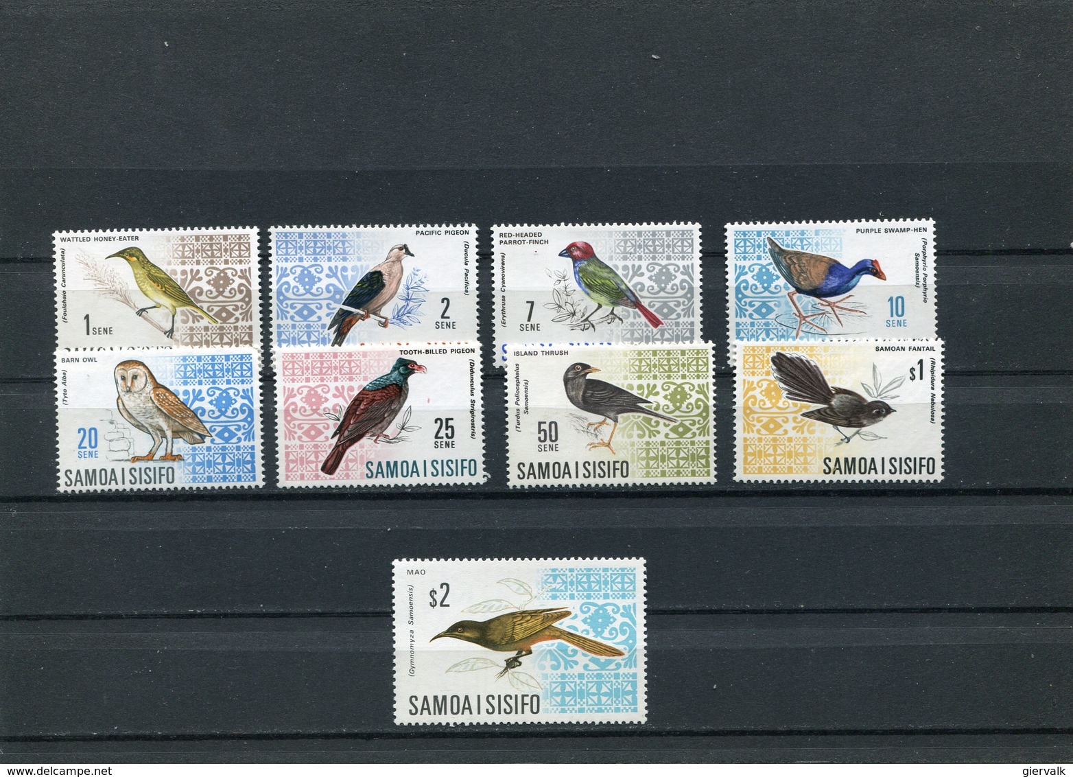 SAMOA 1967 BIRDS To $2.00 MNH - Andere & Zonder Classificatie