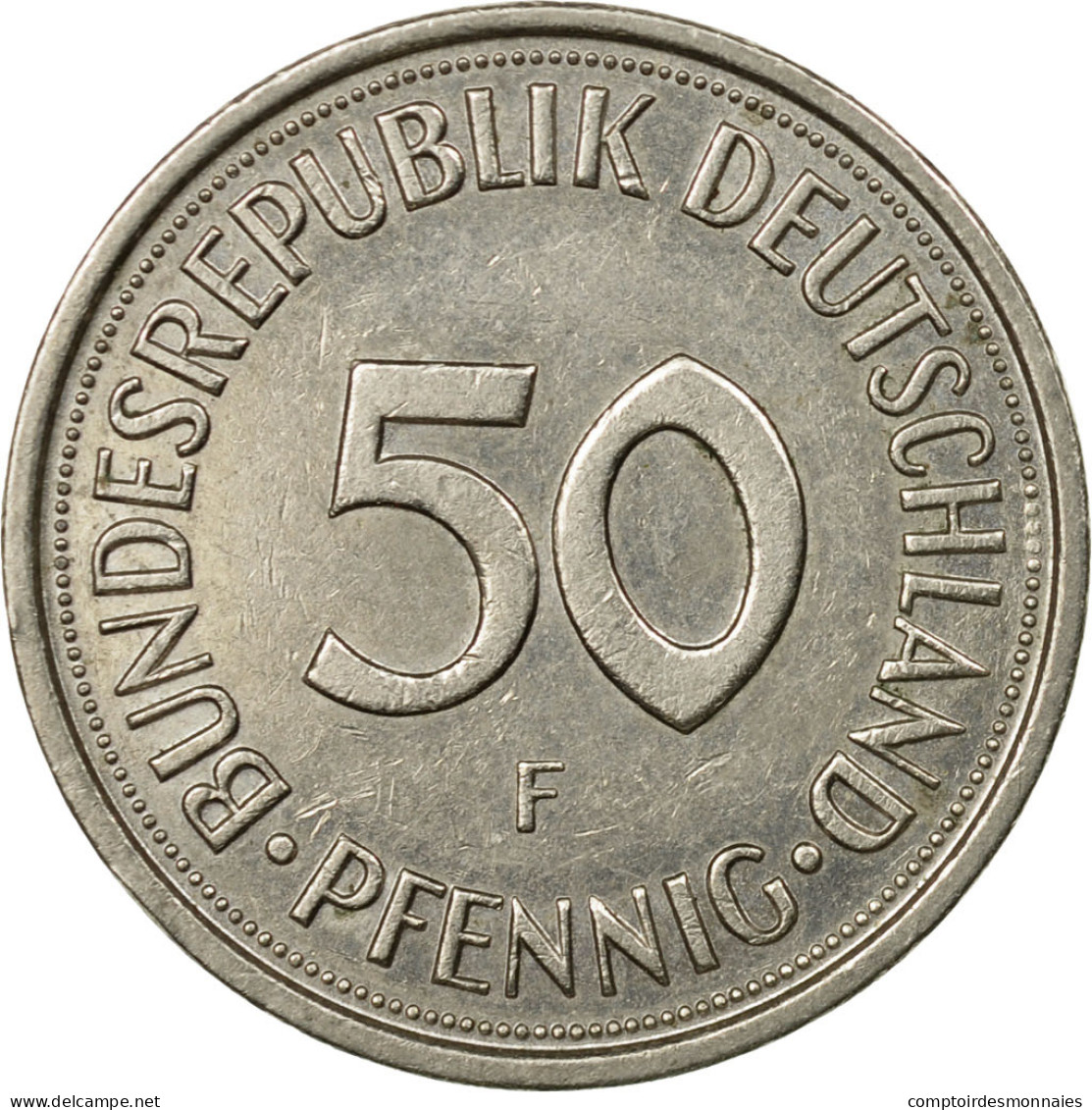 Monnaie, République Fédérale Allemande, 50 Pfennig, 1983, Stuttgart, TTB - 50 Pfennig