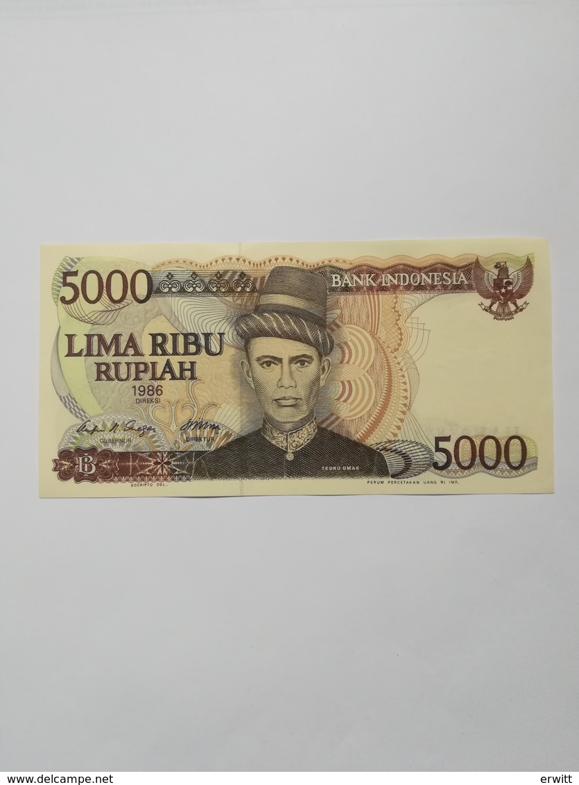 INDONESIA 5000 RUPIAH 1986 - Indonesia