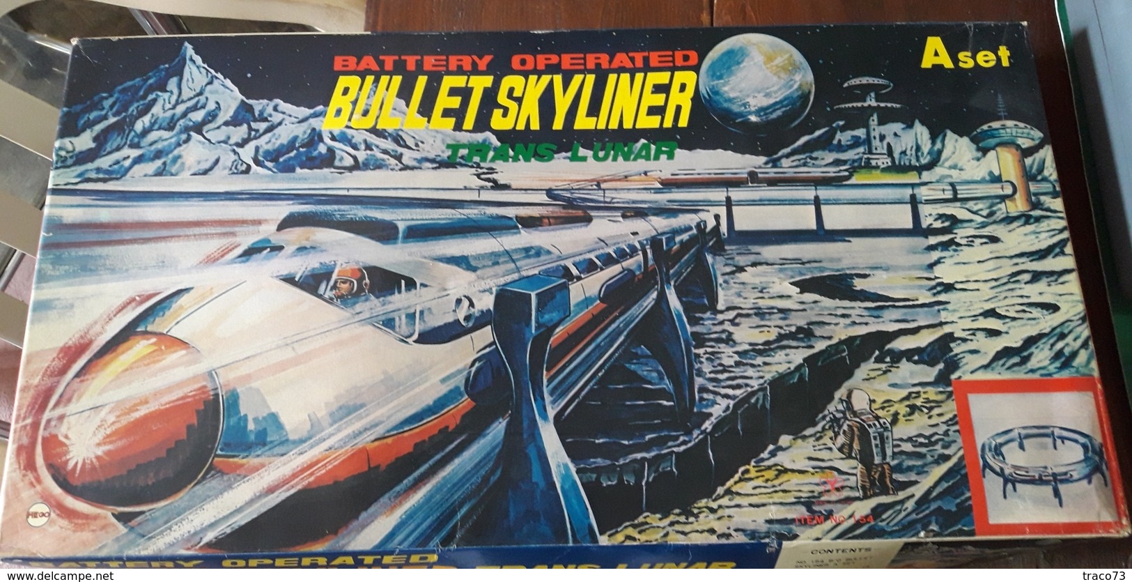 Trans Lunar Bullet Skyliner A Set Battery Operated _ Anni 60 - Giocattoli Antichi