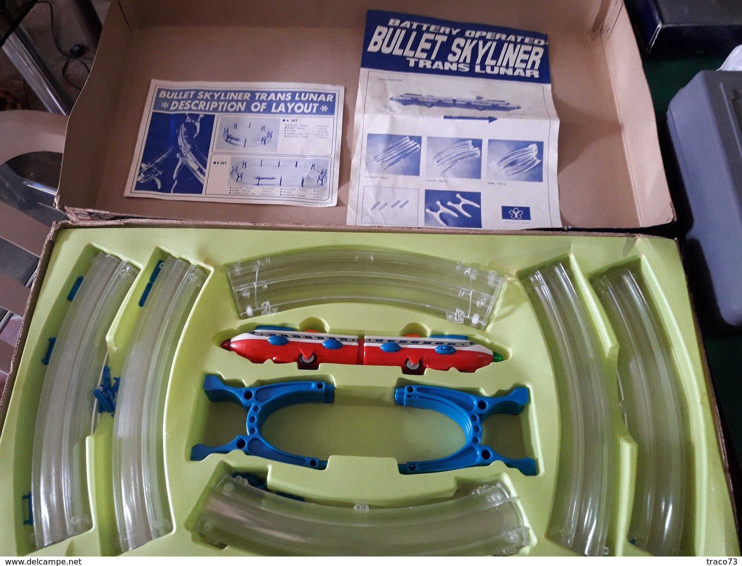 Trans Lunar Bullet Skyliner A Set Battery Operated _ Anni 60 - Giocattoli Antichi