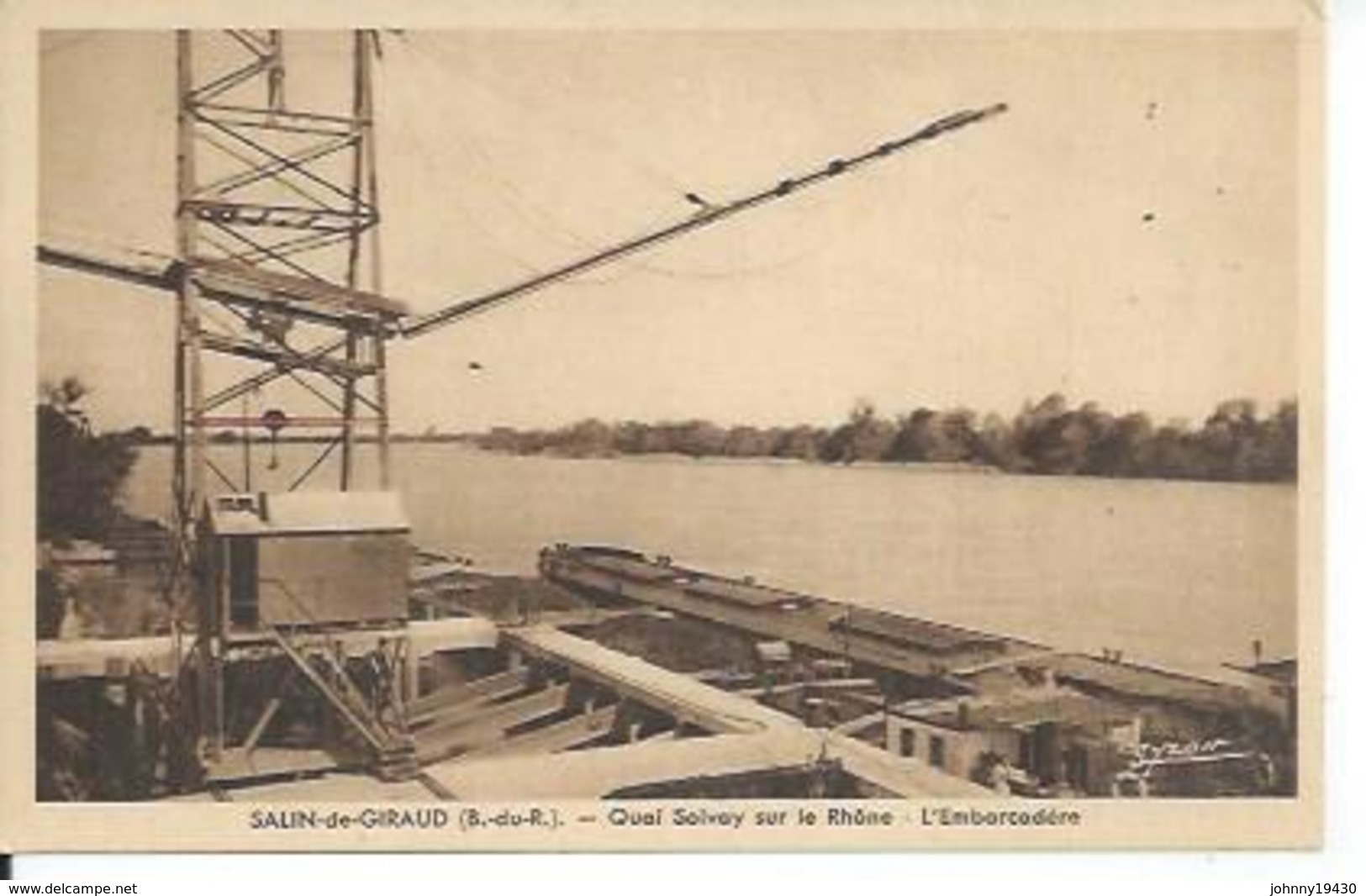 SALIN-DE-GIRAUD - QUAY SOVAY SUR LE RHONE  ( PENICHE ) - Autres & Non Classés