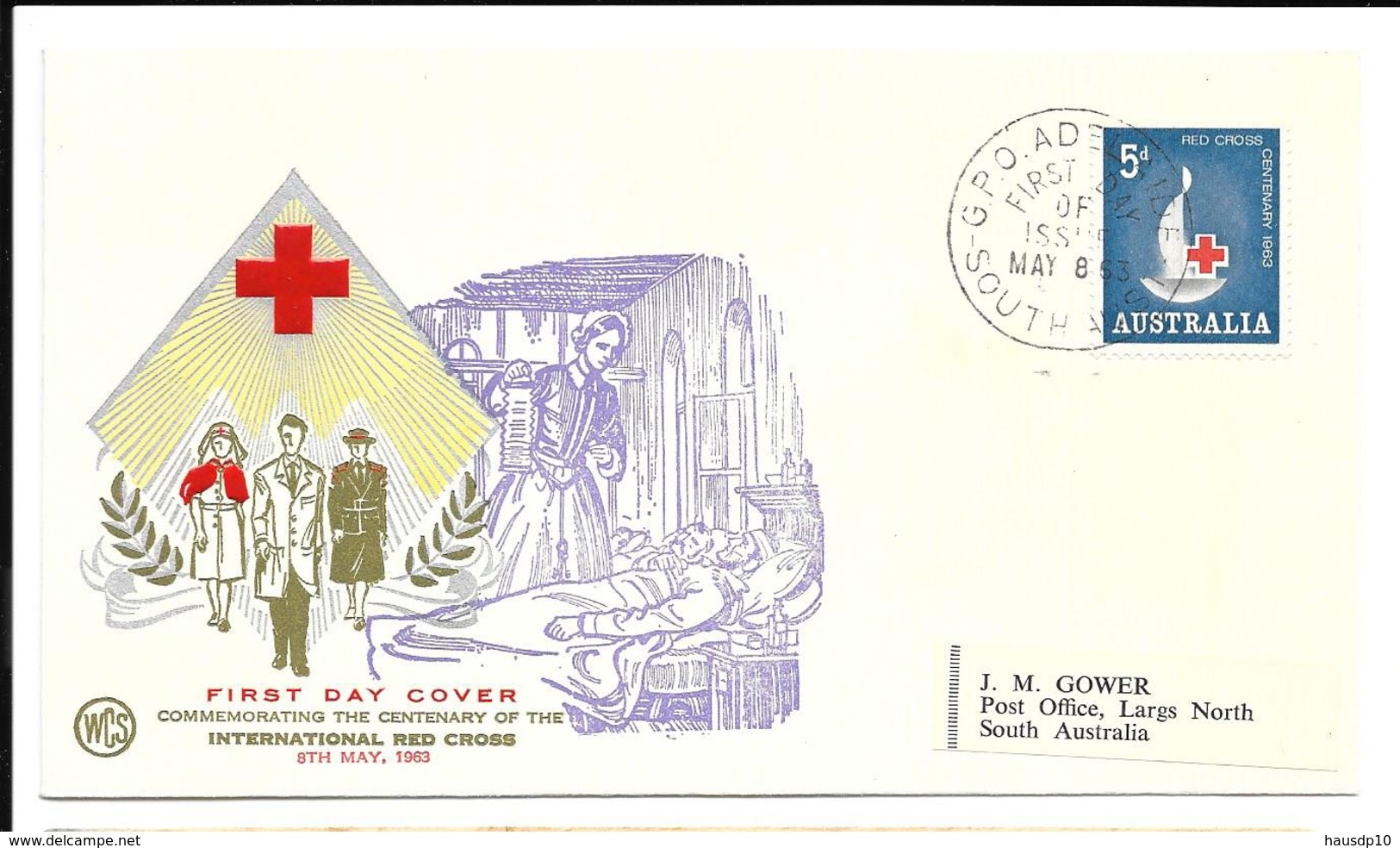 Australien FDC 1963 Mi.326 G.P.O. Adelaide South Autralia - FDC