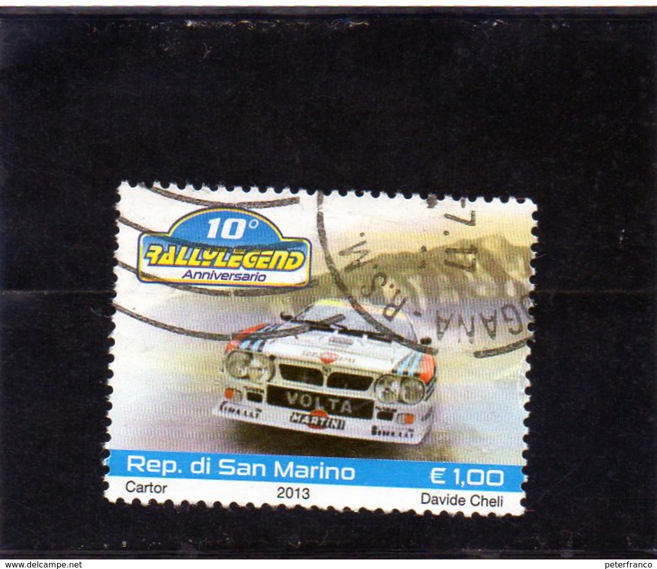 2013 San Marino - 10° Ann.Rally Legend - Oblitérés