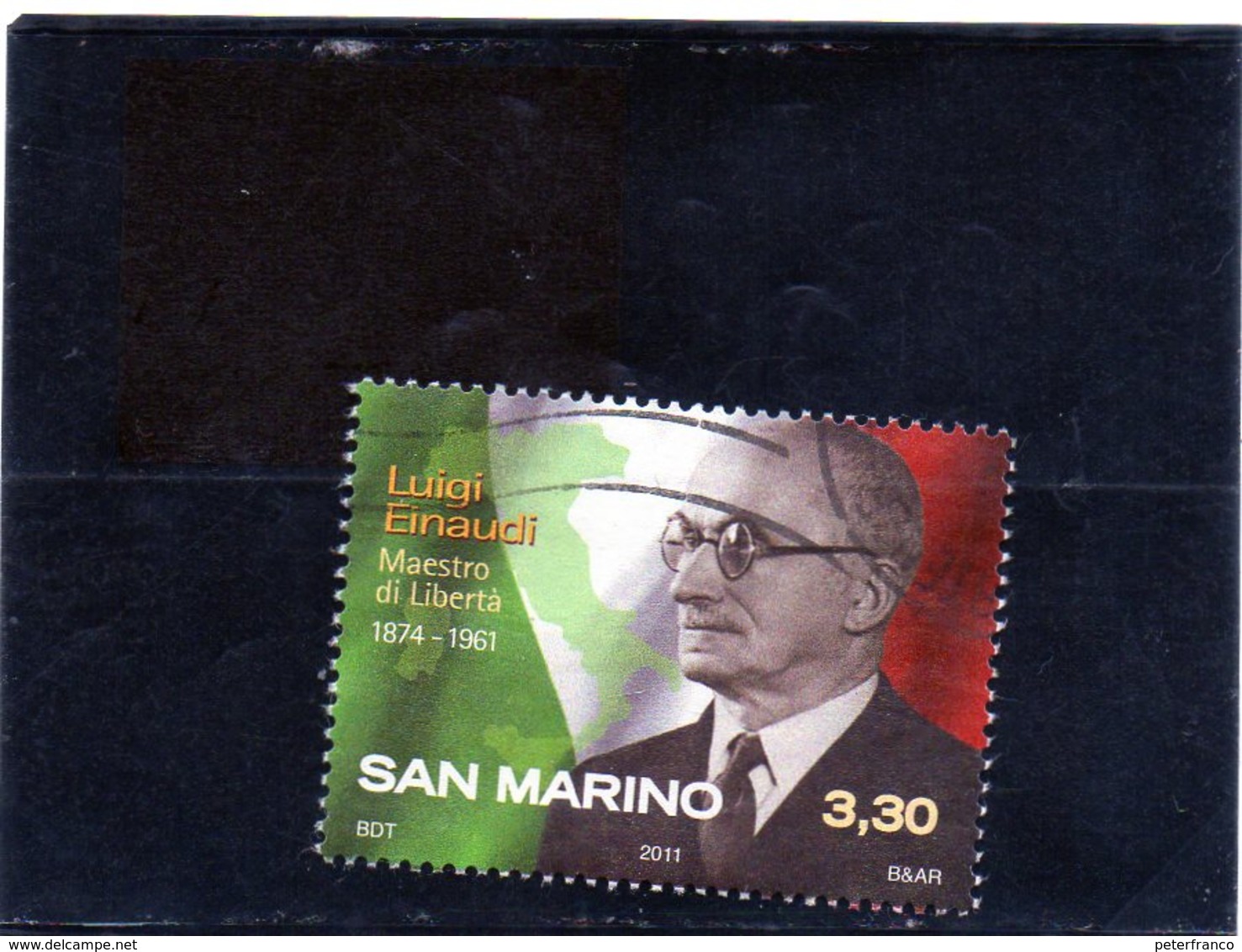 2011 San Marino - Presidente Luigi Einuadi - Oblitérés