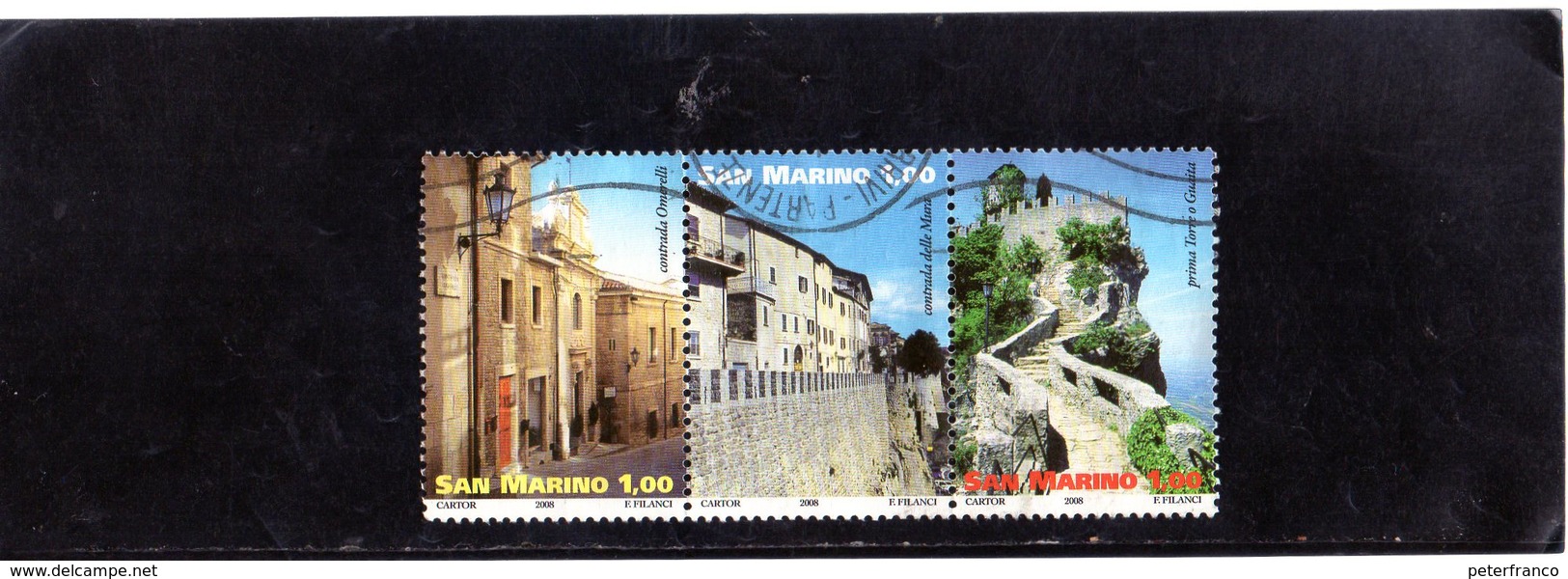 2008 San Marino - Unesco - Vedute Di San Marino - Gebruikt