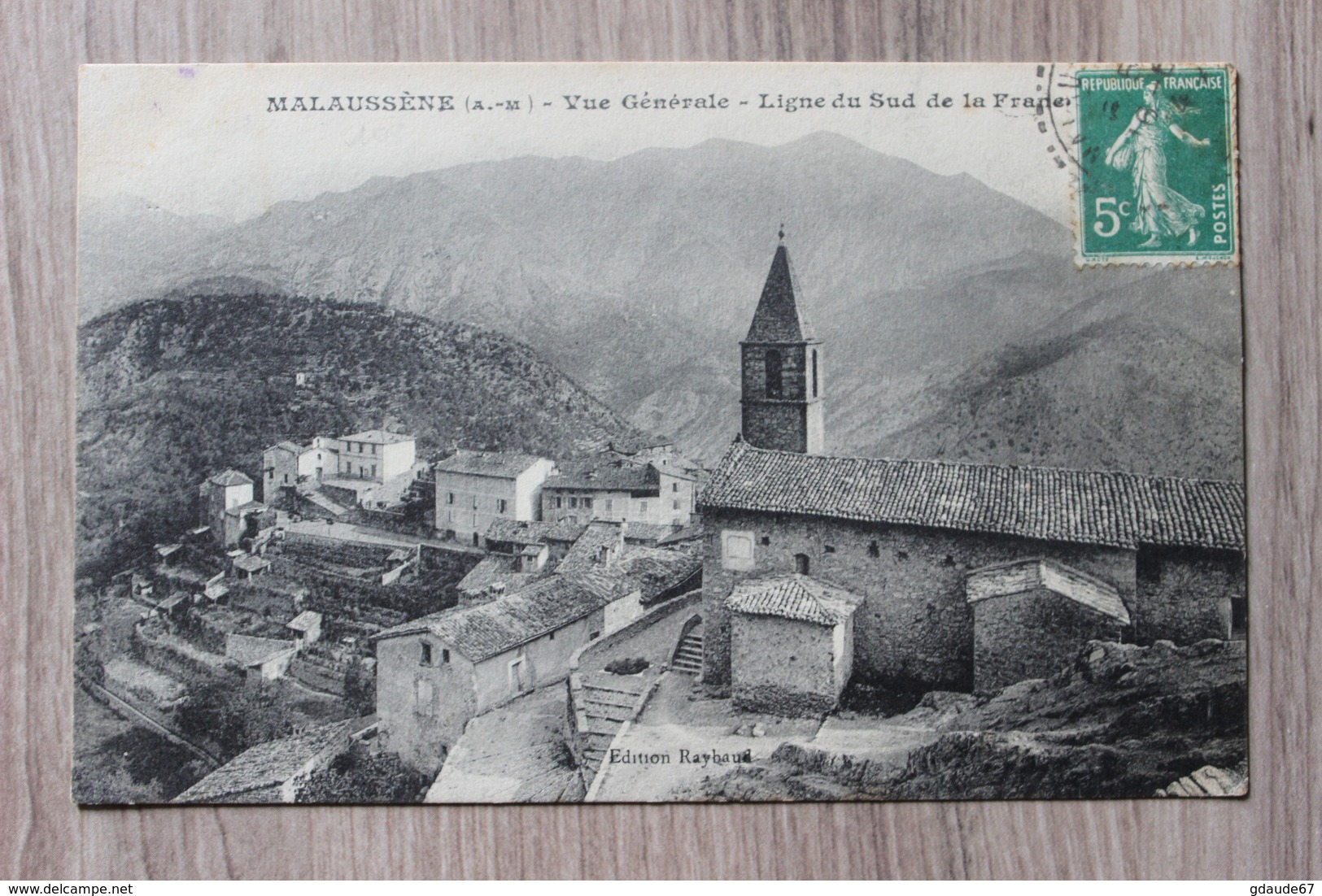 MALAUSSENE (06) - VUE GENERALE - LIGNE DU SUD DE LA FRANCE - Autres & Non Classés