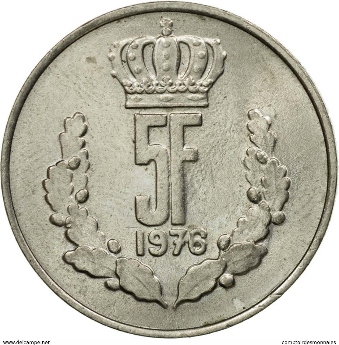 Monnaie, Luxembourg, Jean, 5 Francs, 1976, TTB, Copper-nickel, KM:56 - Luxembourg