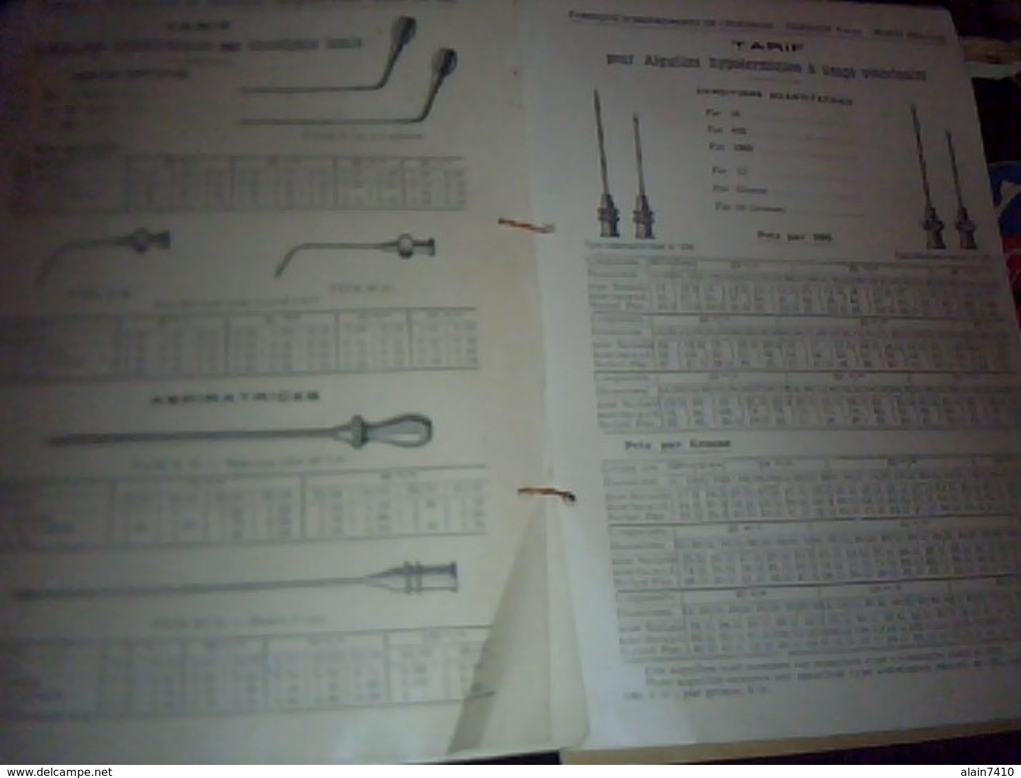 Catalogue Aiguilles Hypodermiques  Illustré Thiébaud Freres A Muret Hte Garonne  Fabrique D Instruments De Chirurgie - Autres & Non Classés