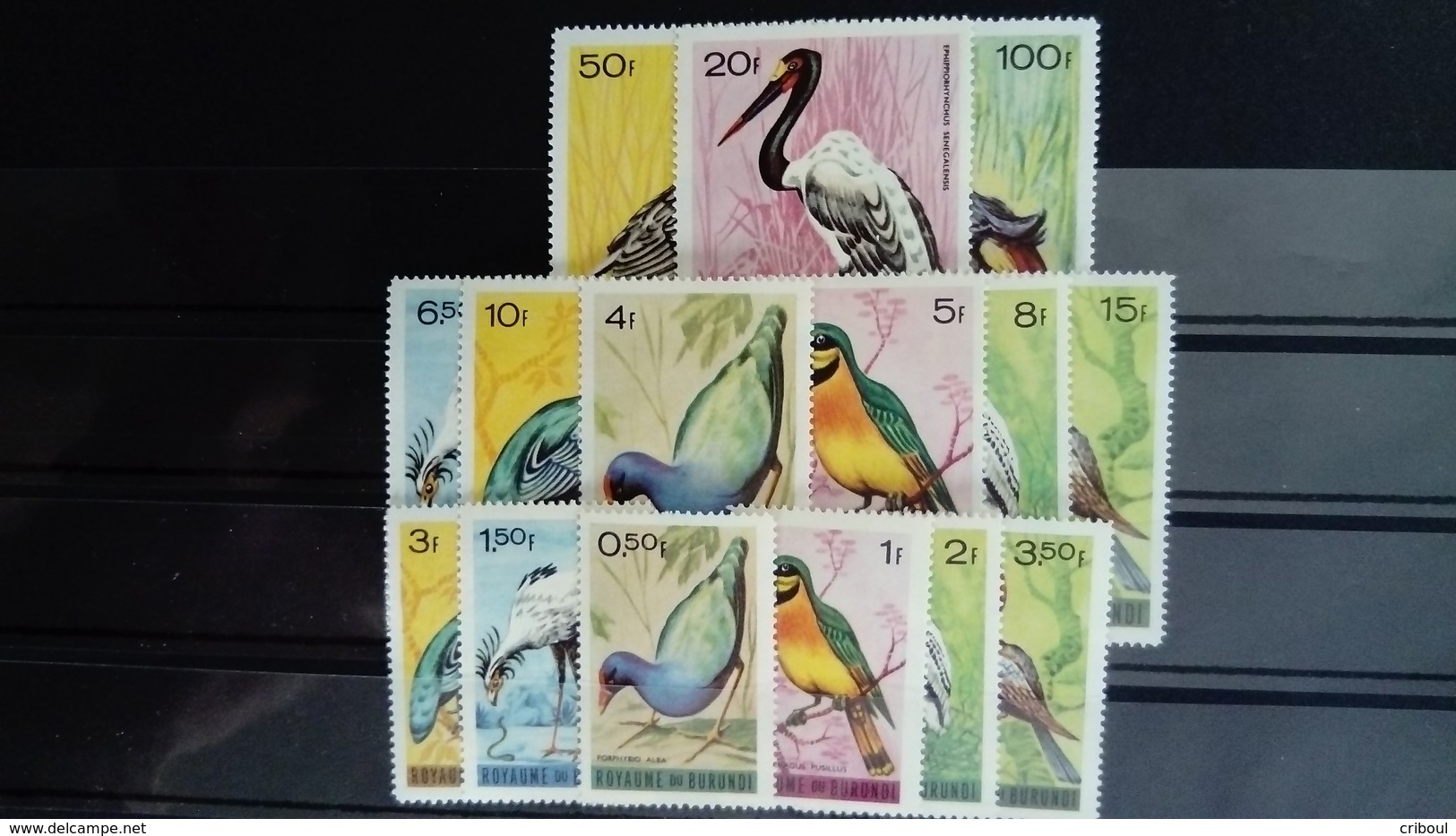 Burundi 1965 Animal Oiseaux Birds Yvert 123-137 ** MNH - Unused Stamps