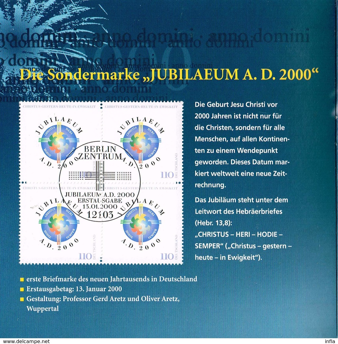 Medaille Die Sonderstempel Der Deutschen Post Zur Jahrtausendwende 999er Silber Original-Verpackung - Sonstige & Ohne Zuordnung