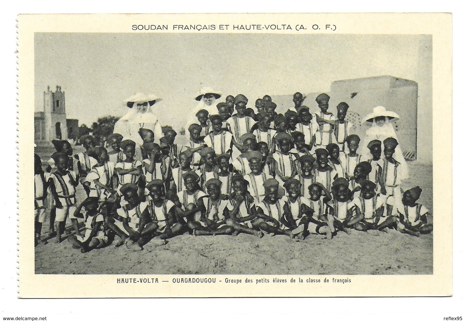 BURKINA FASO - Ouagadoudou - Groupe Des Petits élèves De La Classe De Français ( Ecole - Mission ) - Burkina Faso