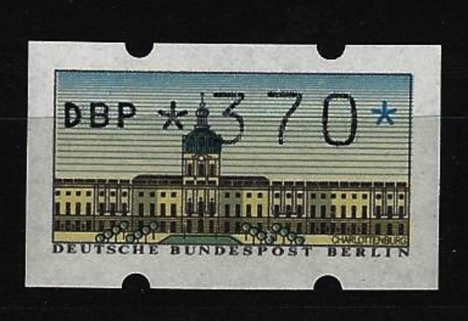 BERLIN - ATM Nr. 1 - Wert 370 Pfennig Postfrisch (2) - Nuovi