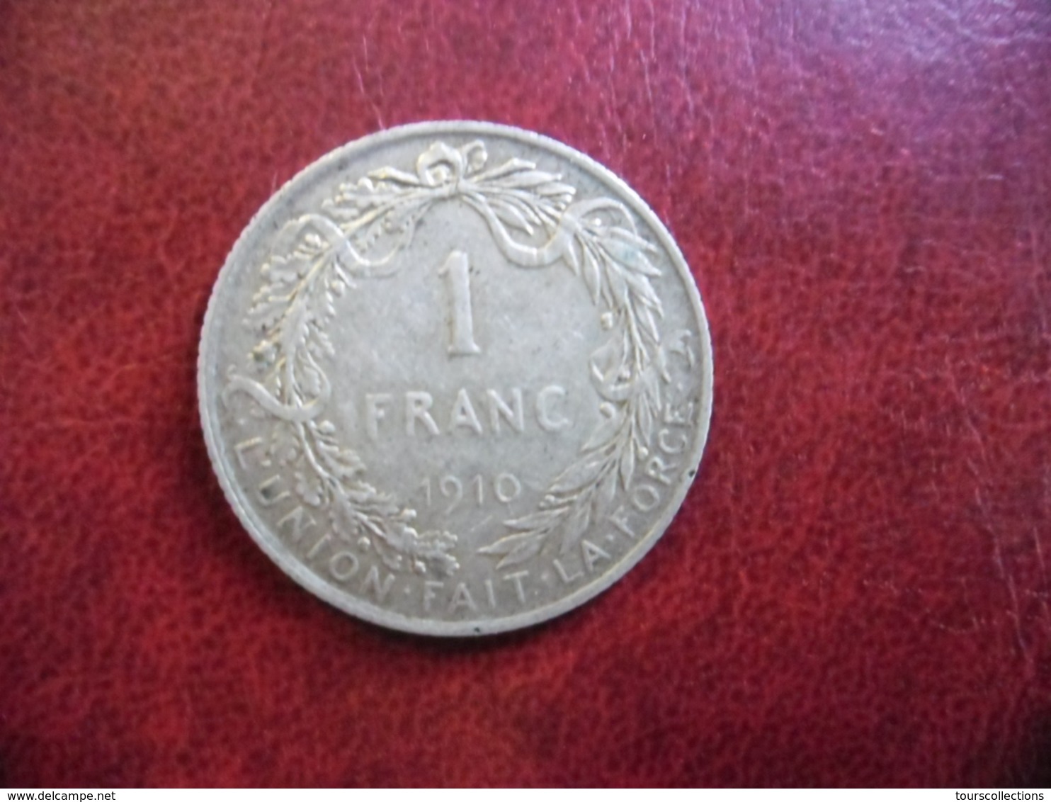 BELGIQUE - 1 FRANC ARGENT 1910 ALBERT 1ER @ KM# 72 - 1 Franc