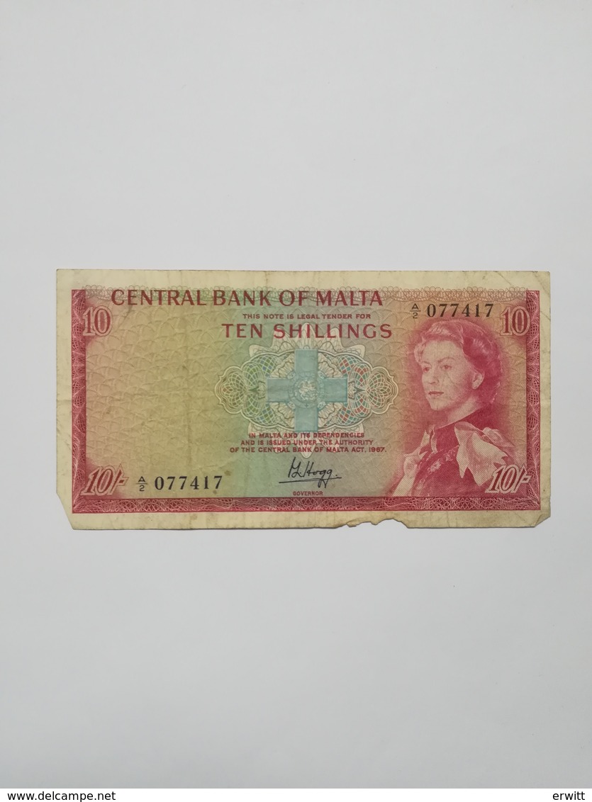 MALTA 10 SHILLINGS 1967 - Malta