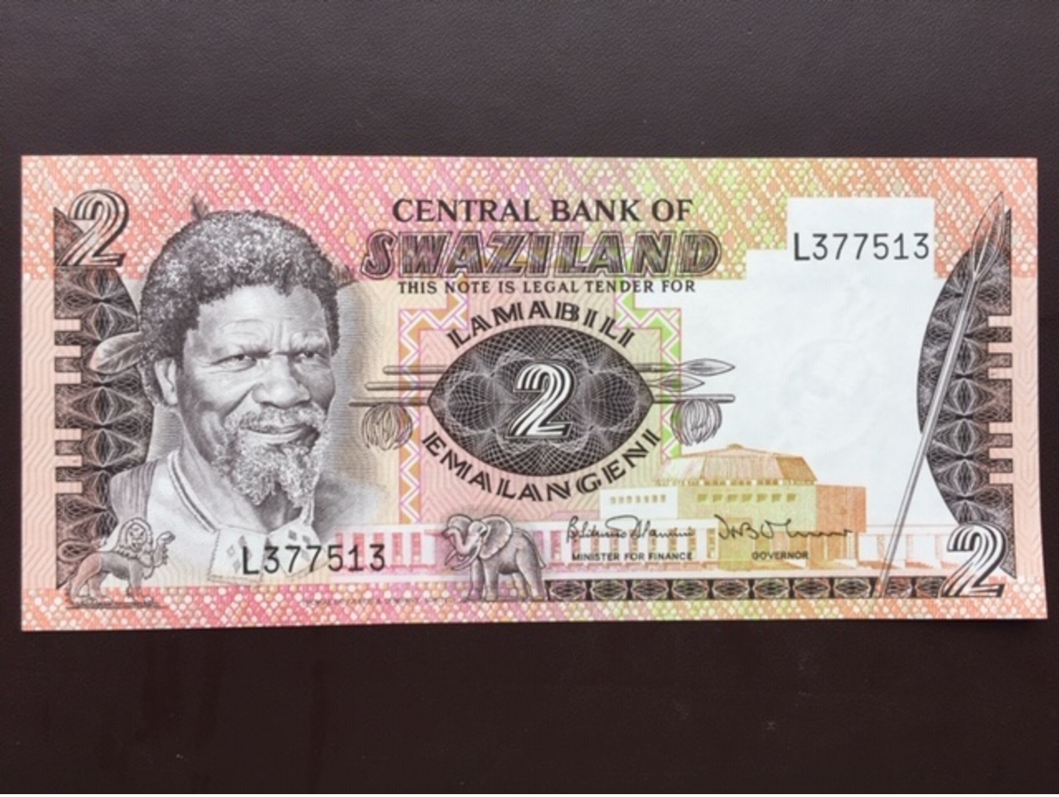 SWAZILAND P8 2 EMALANGENI 1984 UNC - Swaziland