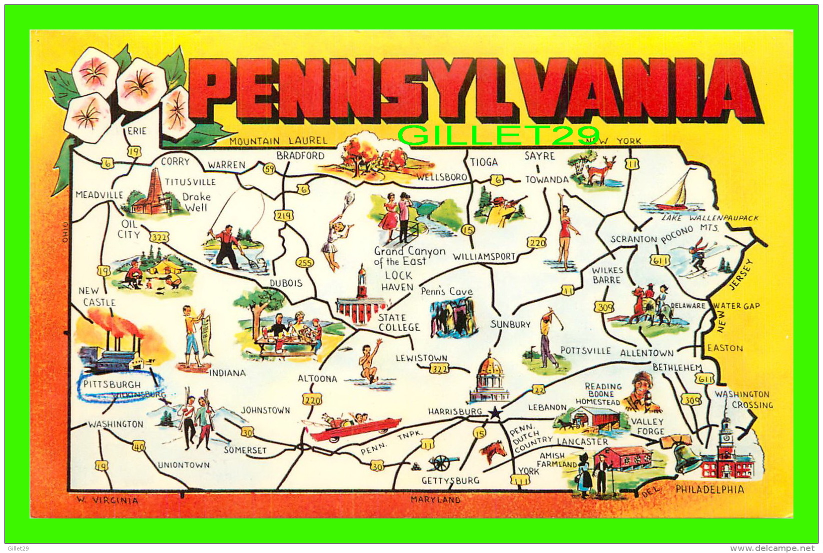 CARTES GÉOGRAPHIQUES - PENNSYLVANIA - KEYSTONE STATE - DEXTER PRESS INC - - Cartes Géographiques