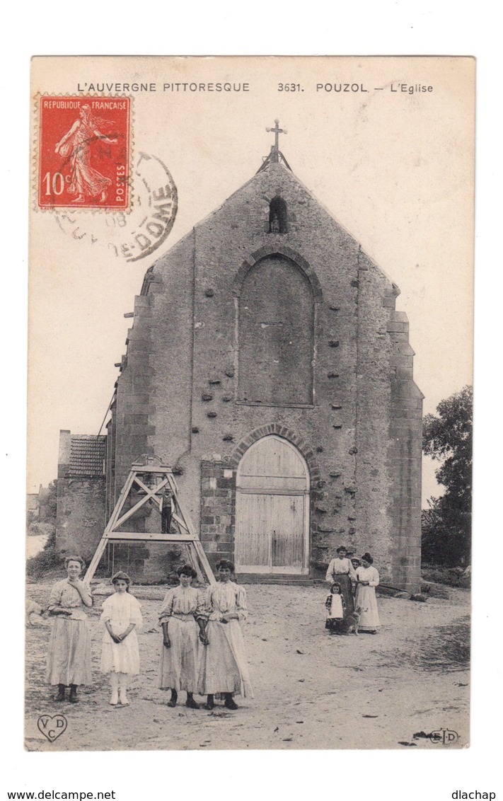 Trois CPA L'Auvergne Pittoresque: Charbonnières, Pouzol, Riom. - Autres & Non Classés