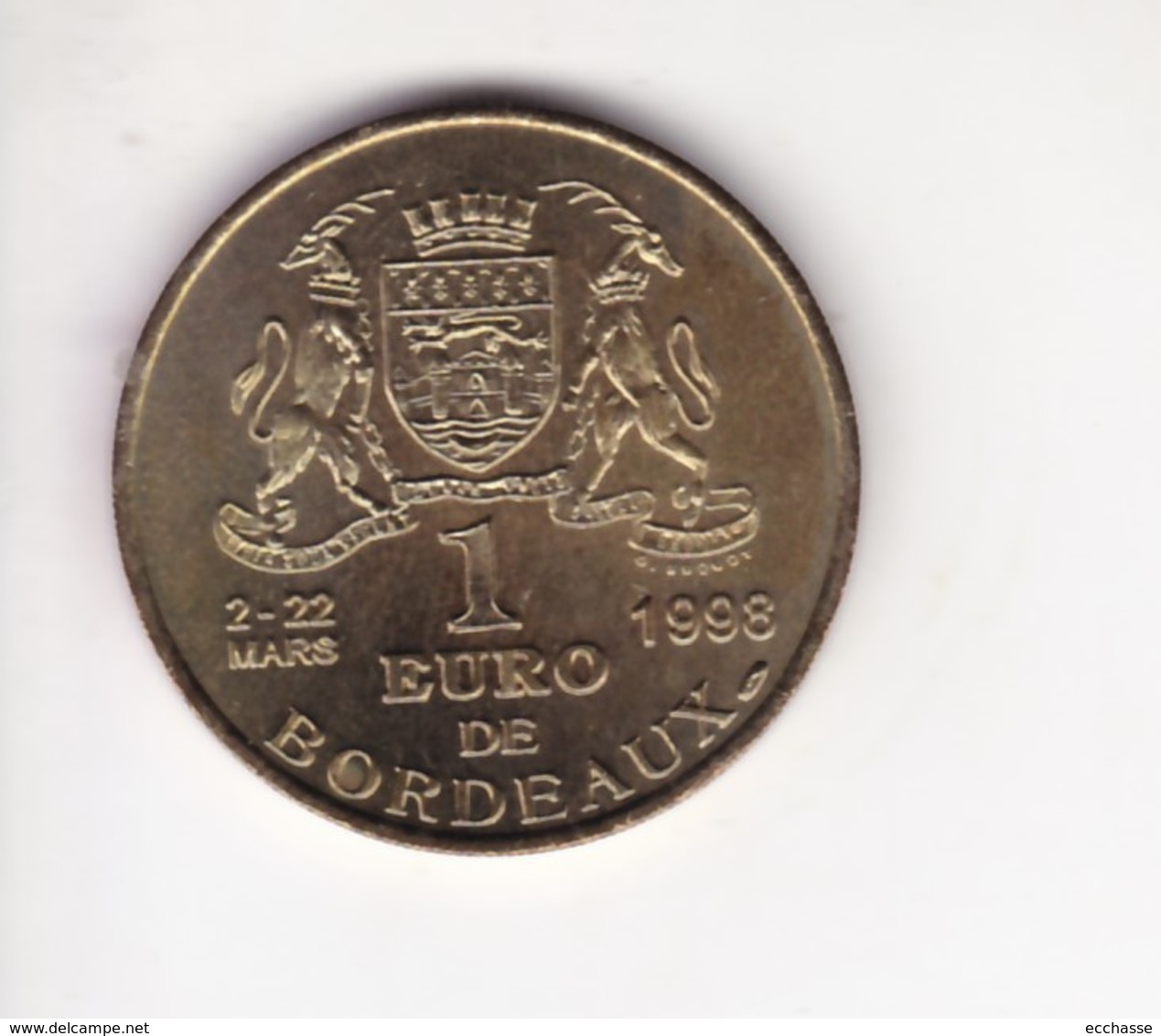 France 1 Euro  BORDEAUX  Monument Aux Girondins 1998 - Euros Of The Cities