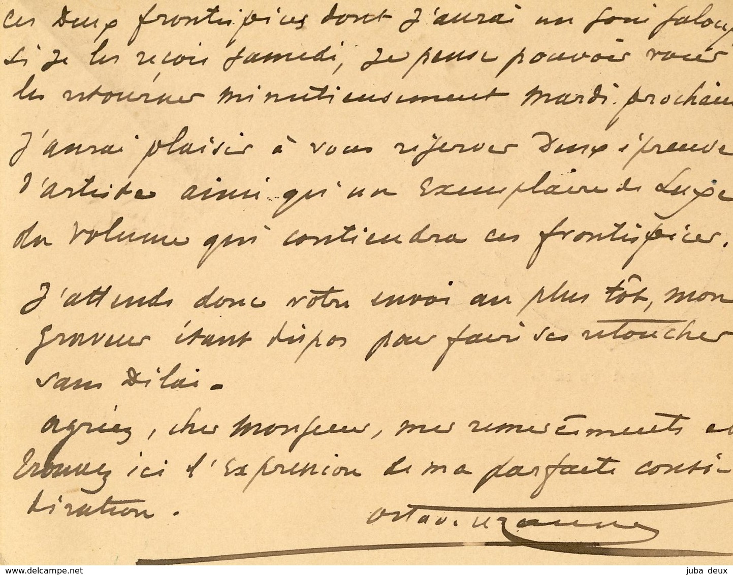 Octave UZANNE , Homme De Lettres , Autographe ... Son Amour Des Femmes Et Des Beaux Livres !  EXCEPTIONNEL , 1894 . - Altri & Non Classificati