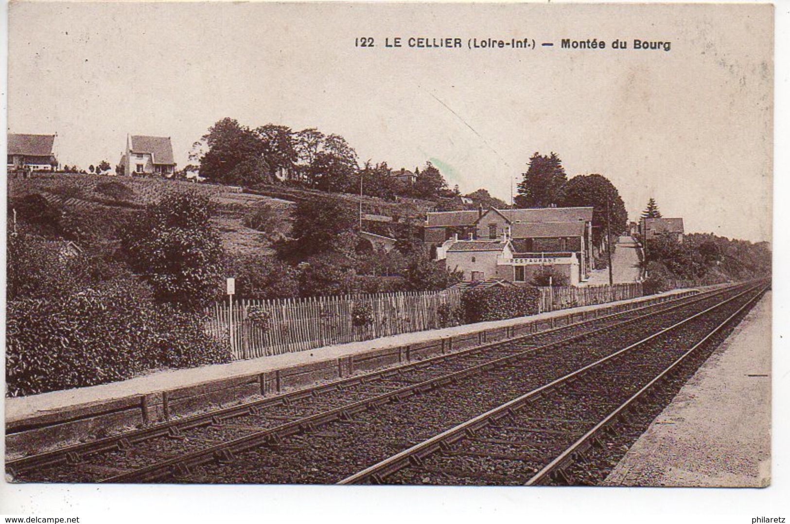 Le Cellier : Montée Du Bourg (Rails De Chemin De Fer, Train) - Le Cellier