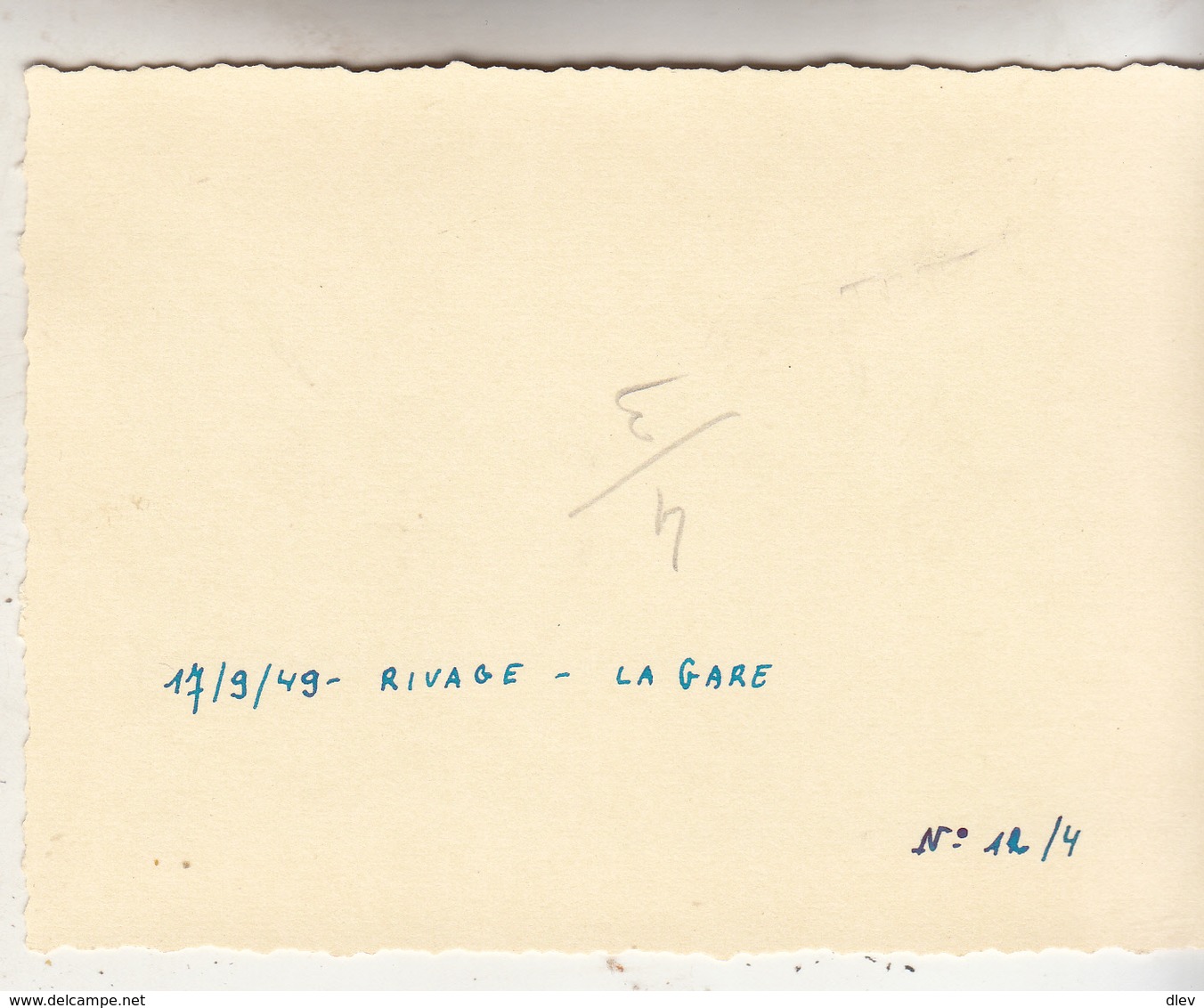 Rivage - La Gare - Old-timer - 1949 - Photo Format 8.5 X 12 Cm - Lieux