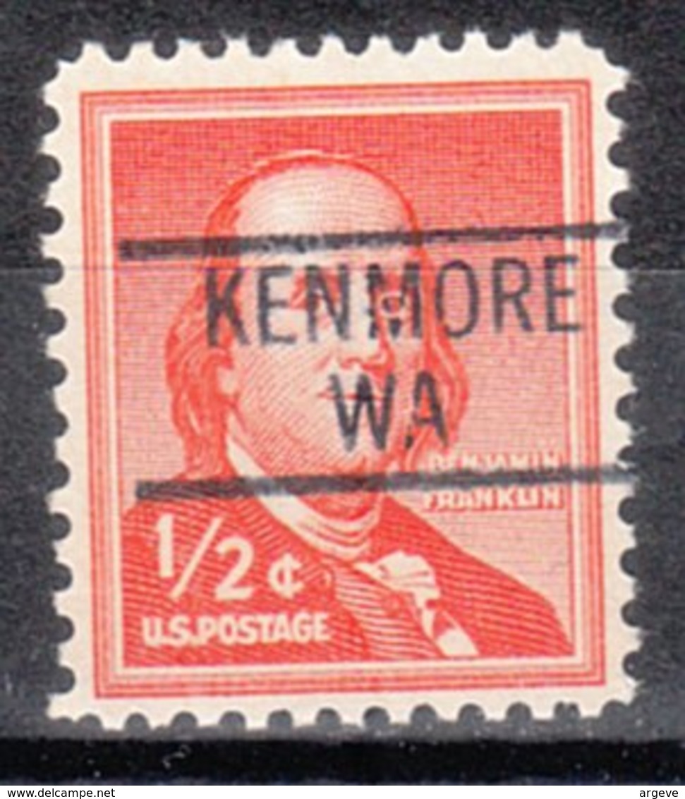 USA Precancel Vorausentwertung Preo, Locals Washington, Kenmore 839 - Precancels